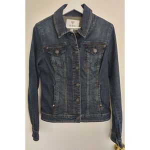 Guess Women's Denim Button Up Jean Jacket Size L